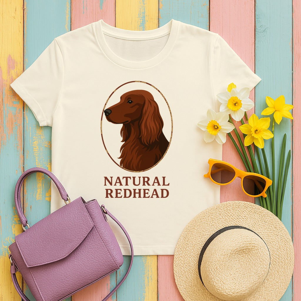 Irish Setter Natural Redhead T-shirt in Natural