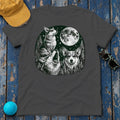 Mystical Corgi Moonlit Forest T-Shirt in Dark Heather