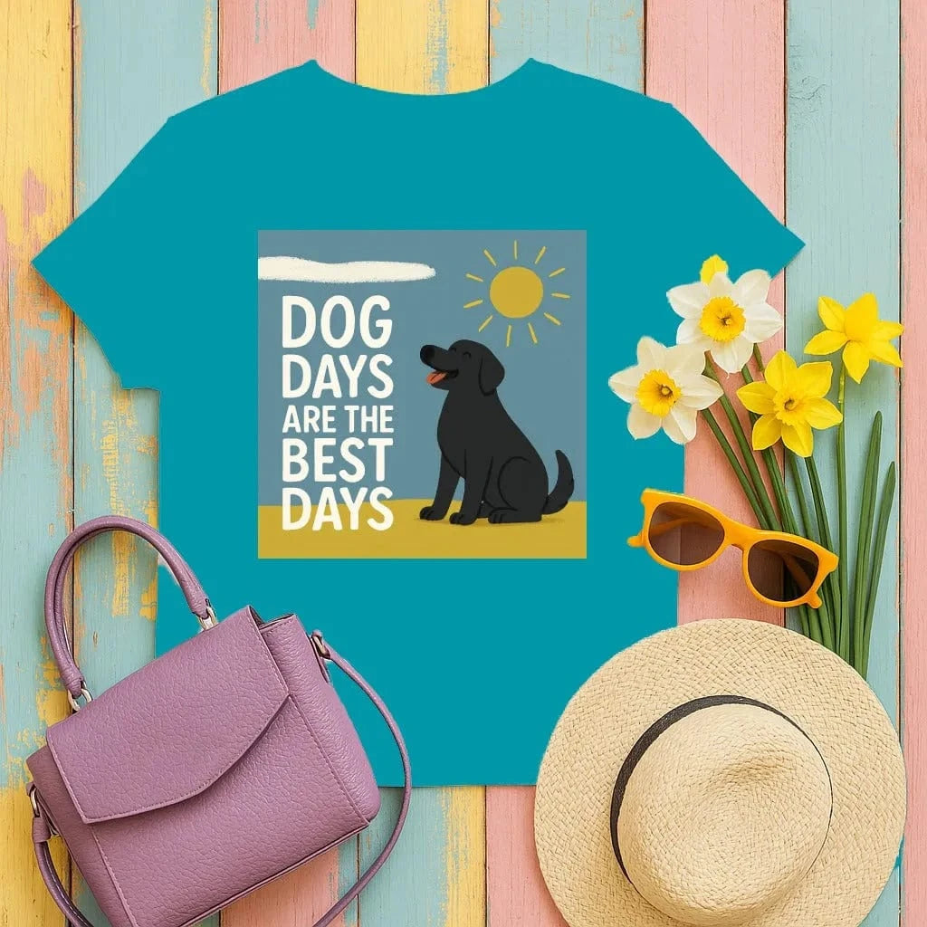 Dog Days Are The Best Days Black Lab T-Shirt T-shirt