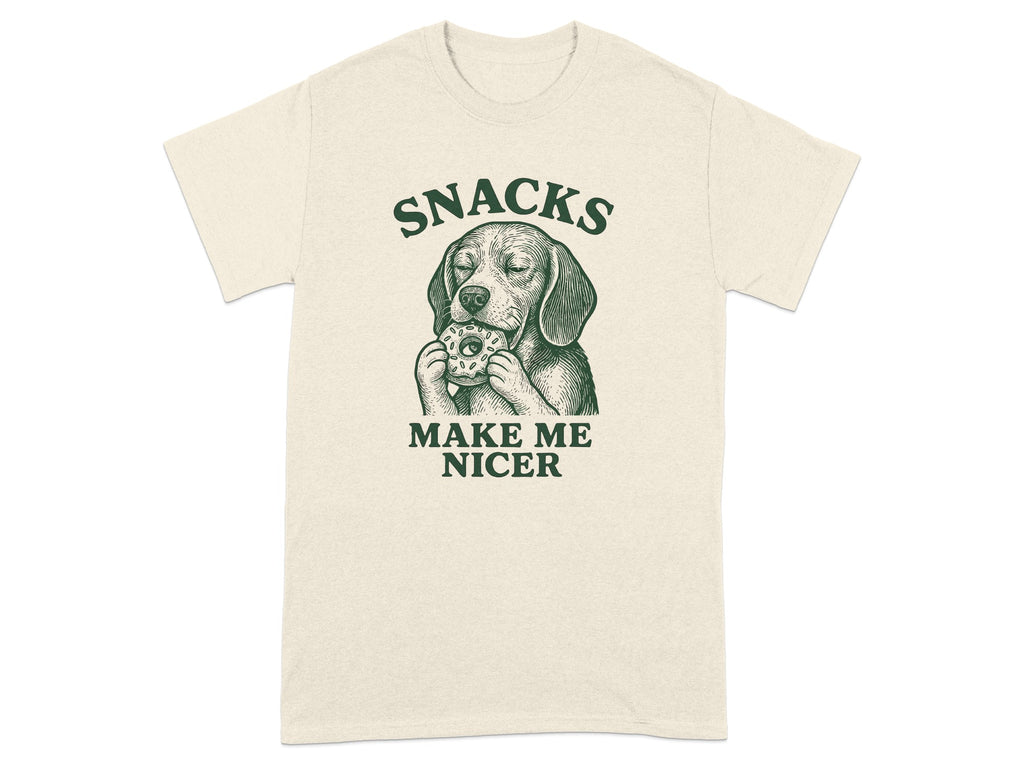Snacks Make Me Nicer Graphic Tee Product