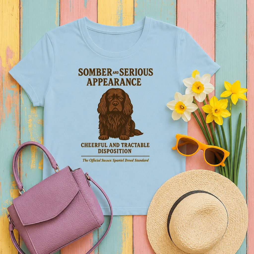 Sussex Somber And Serious Appearance Tee in Light Blue