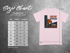 Gildan 5000 t-shirt with size chart and "Constant Supervision Seems Reasonable" graphic.