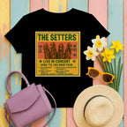 The Setters Bark Til You Drop Tour T-Shirt Black T-shirt