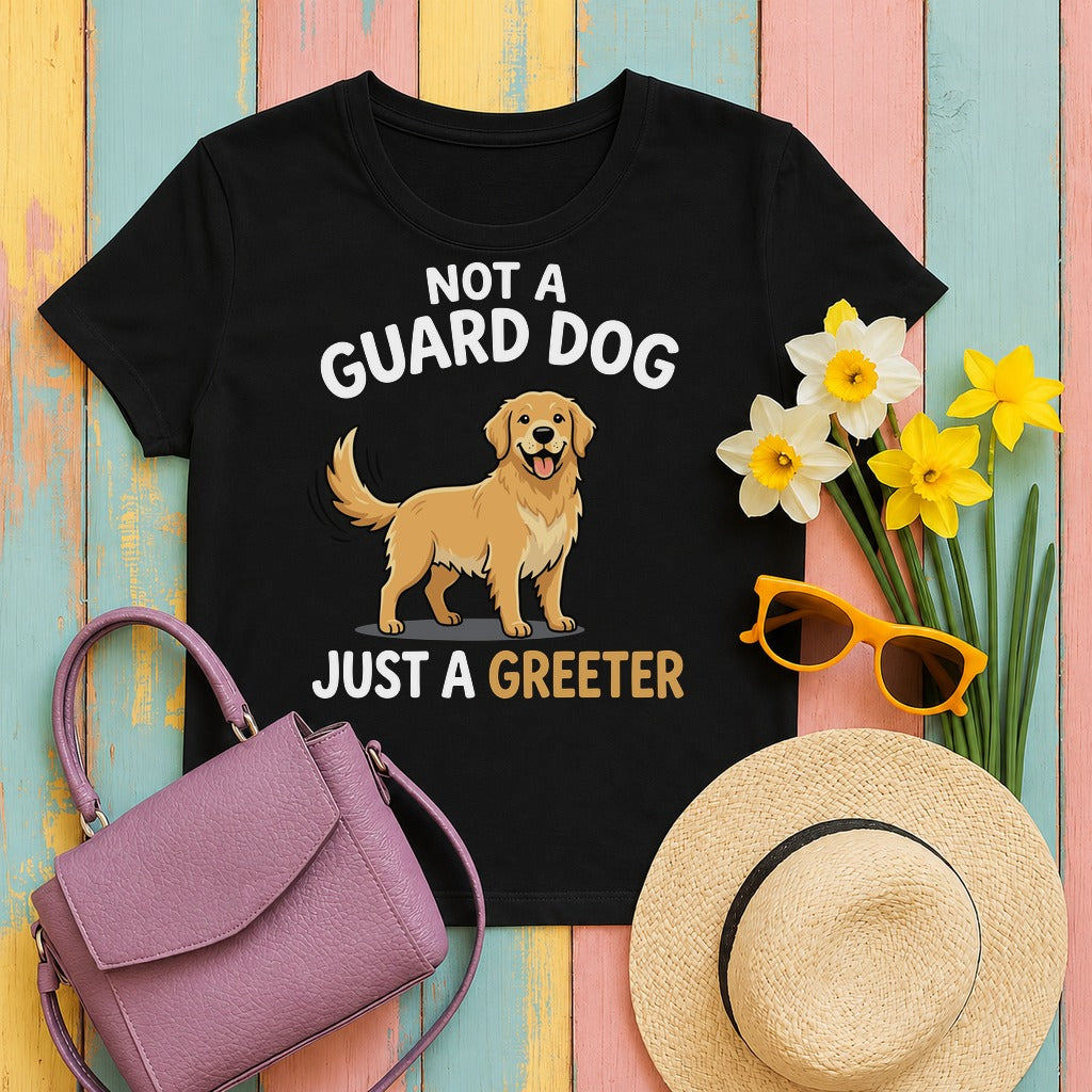 migbackfill the-golden-greeter-t-shirt tee flat lay hero v8