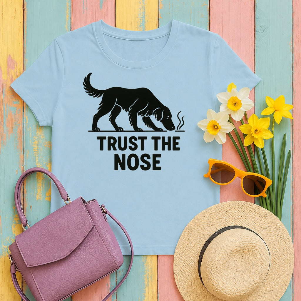 Flat-Coat Trust the Nose Tee in Light Blue
