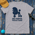 One Pompon Properly Round Poodle T-Shirt in Athletic Heather