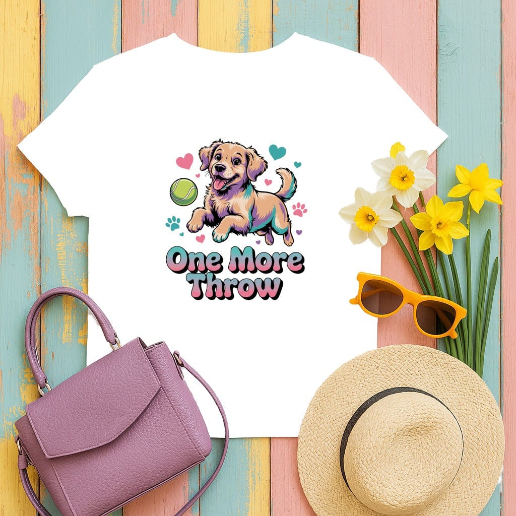 Adorable Puppy One More Throw Graphic Tee product type
