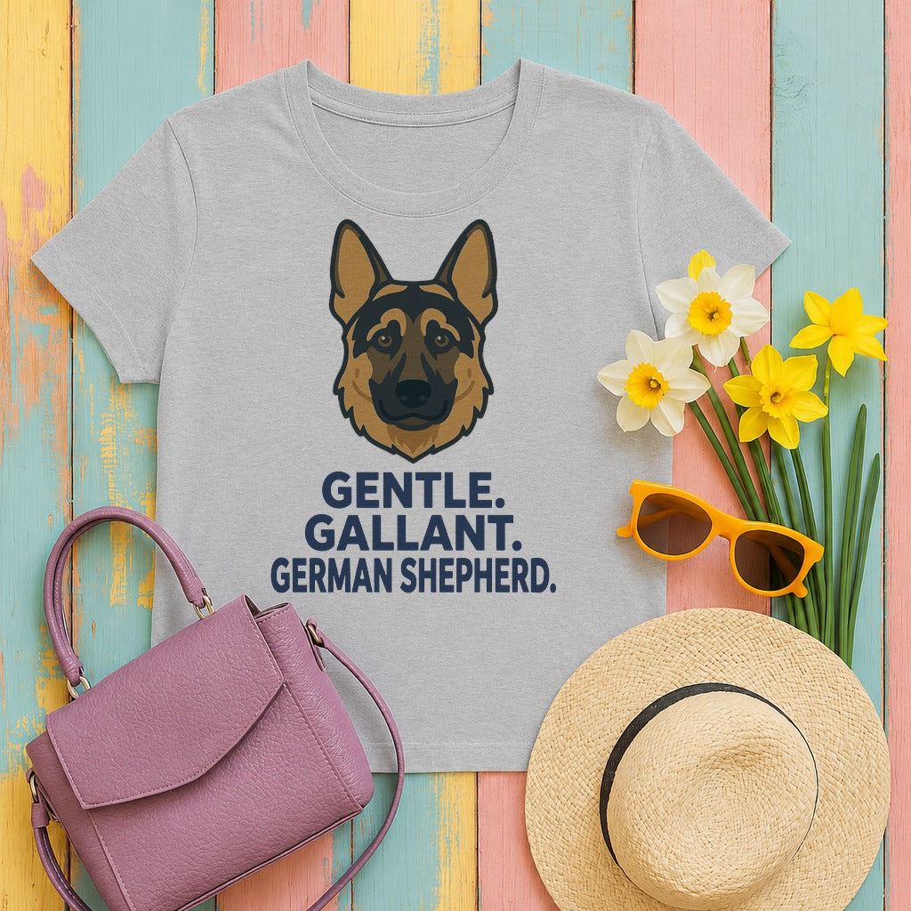 Gentle. Gallant. German Shepherd. t-shirt
