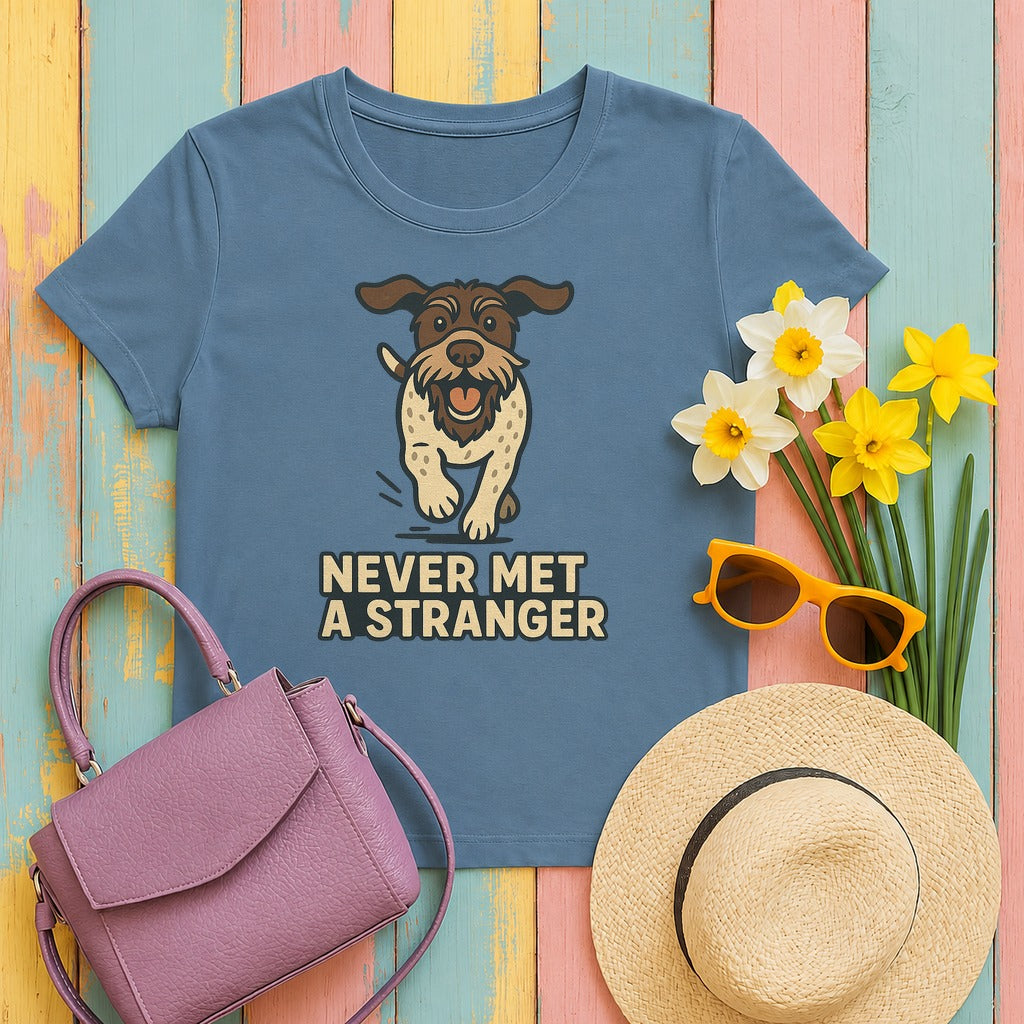 GWP Never Met a Stranger Tee in Steel Blue