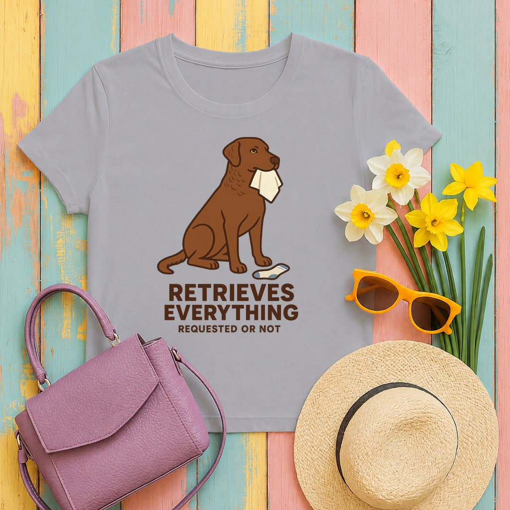Chesapeake Retrieves Everything Tee in Athletic Heather