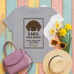 German Shorthaired Pointer Velvet Ears Tee styled flat lay on Athletic Heather