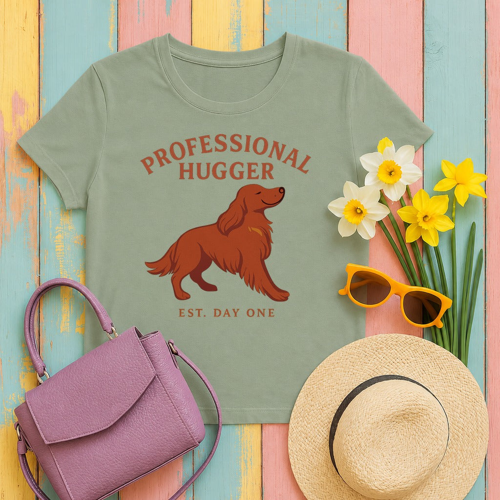 Irish Setter Professional Hugger T-shirt in Sage