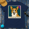 The Corgi Hunger Statement T-Shirt in Navy