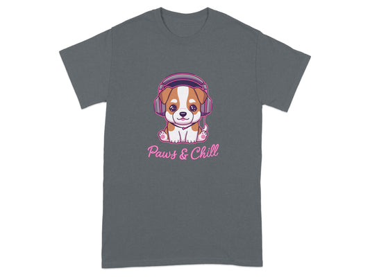 Adorable Puppy Paws and Chill Graphic T-shirt product type