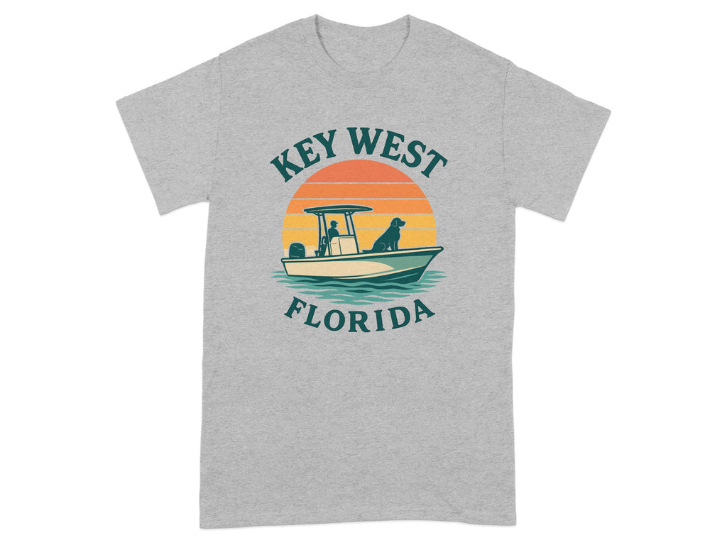 Key West Florida Boat Graphic Novelty T-shirt product type