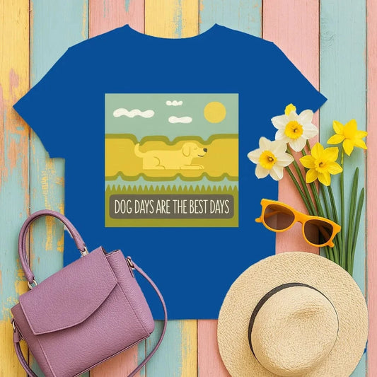 Dog Days Are The Best Days Yellow Lab T-Shirt T-shirt