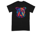 Colorful Geometric Bulldog Graphic Tee Product
