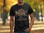 Black t-shirt with poodle illustration and "Always By Your Side" text.