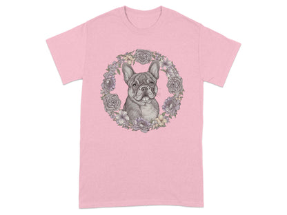 French Bulldog Floral Pink Graphic T-Shirt product
