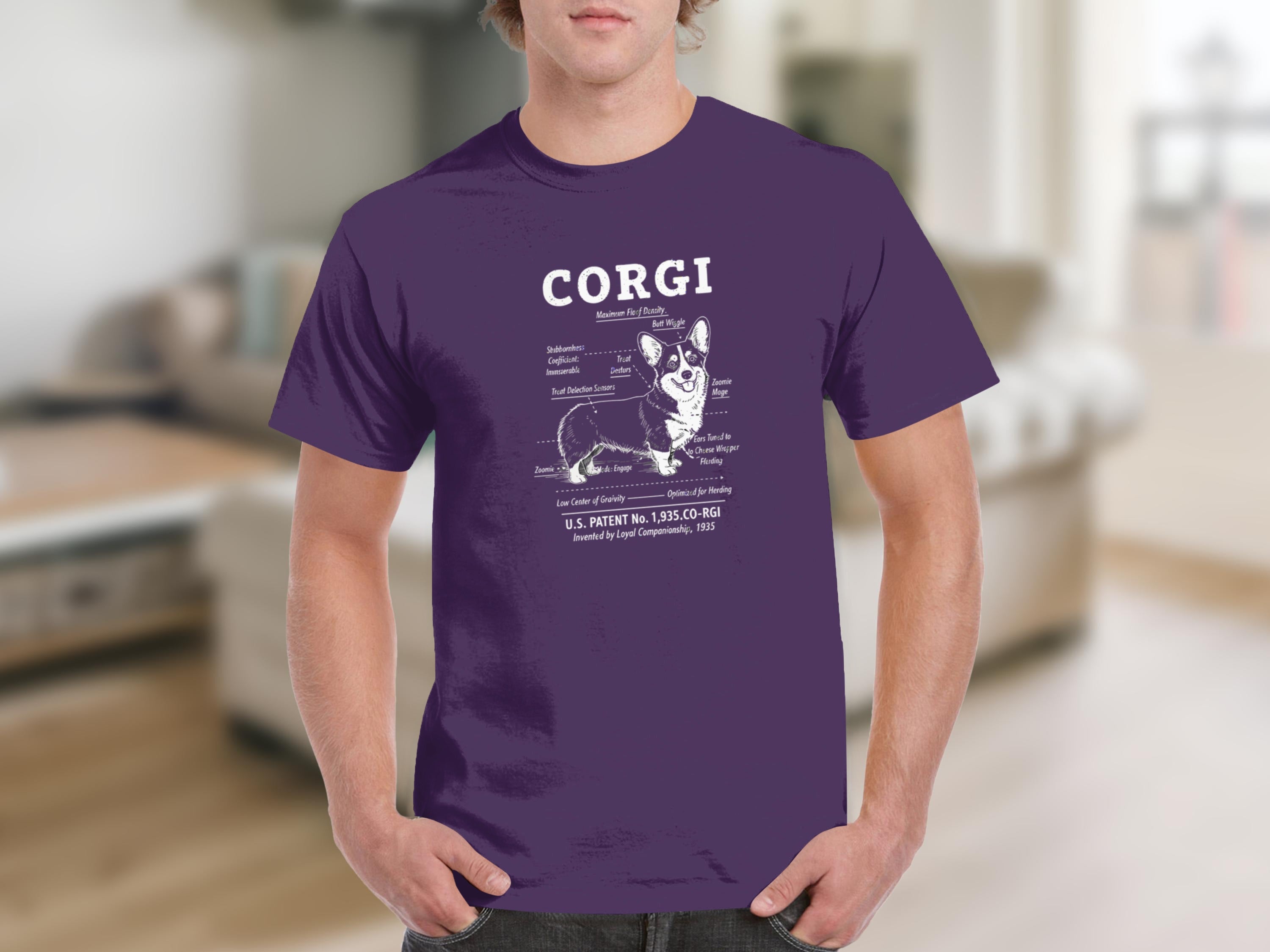 Corgi Graphic T-shirt for Dog Lovers