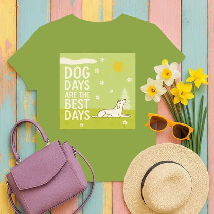 Dog Days Are The Best Days Spring T-Shirt Kiwi T-shirt