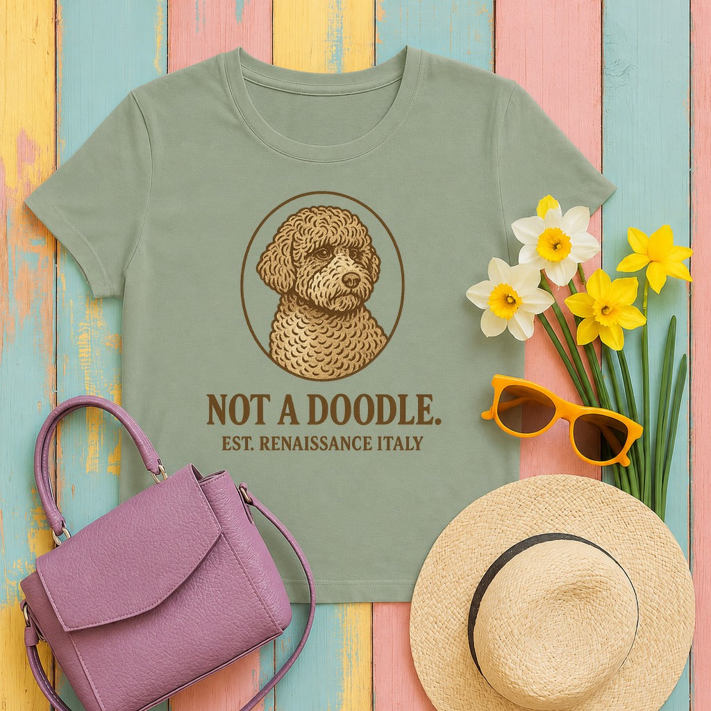 Lagotto Not a Doodle Tee in Sage