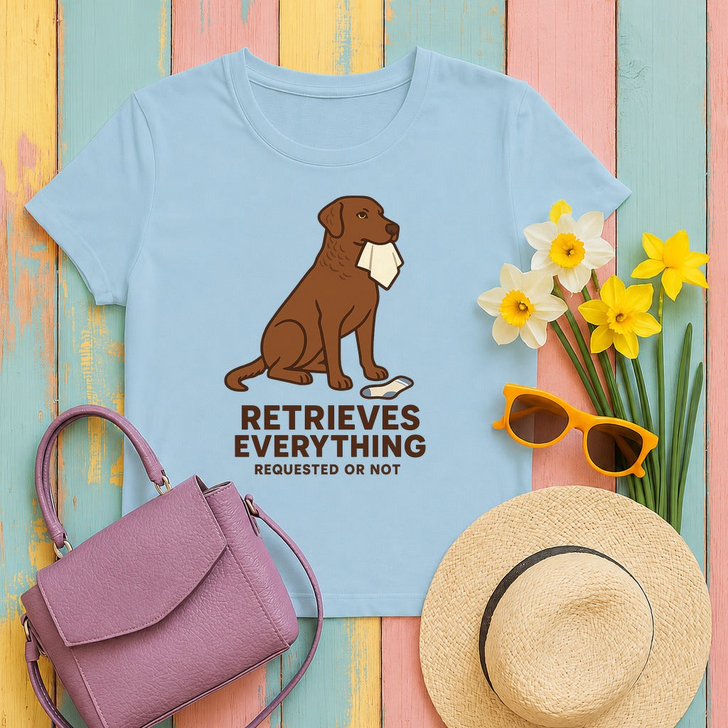 Chesapeake Retrieves Everything Tee in Light Blue