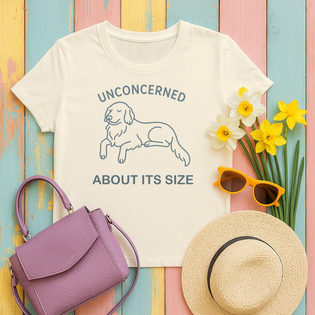 Flat-Coat Unconcerned About Its Size Tee in Natural