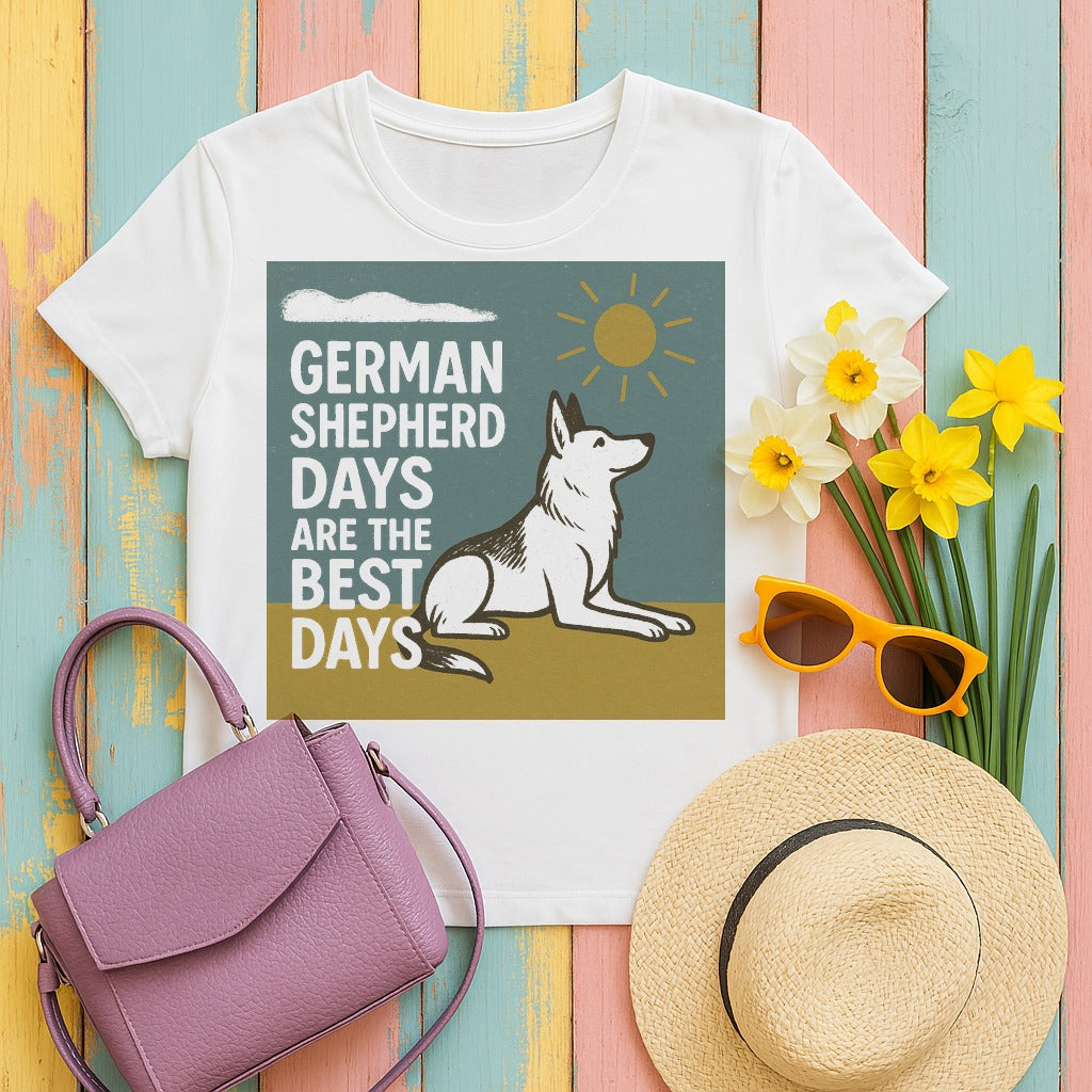 mig2 german-shepherd-best-days tee flat lay hero v8