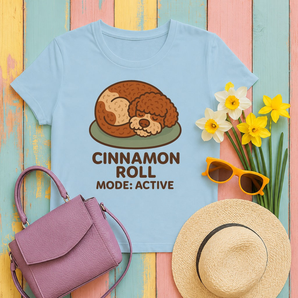 Lagotto Cinnamon Roll Mode Tee in Light Blue