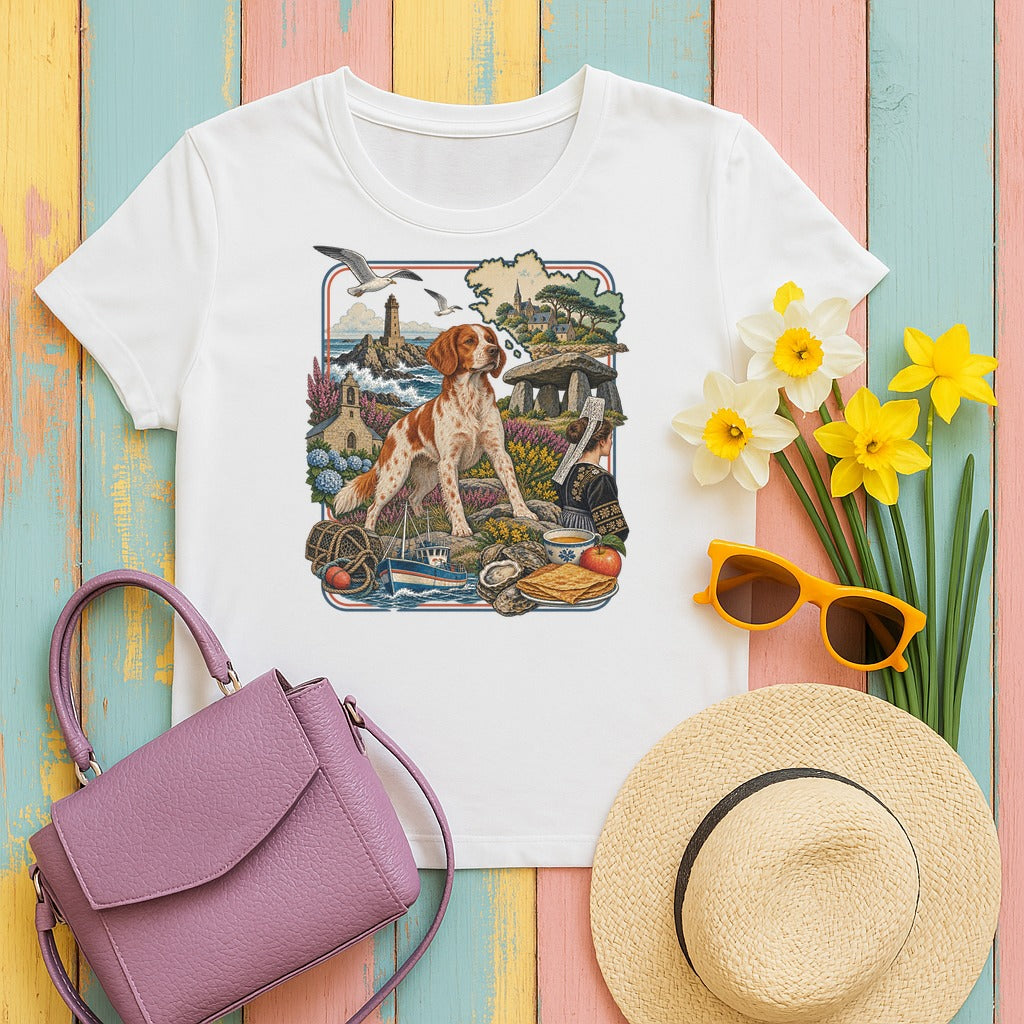 Brittany France Heritage tee, White