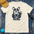 Fun Size Corgi Halloween T-Shirt — Natural