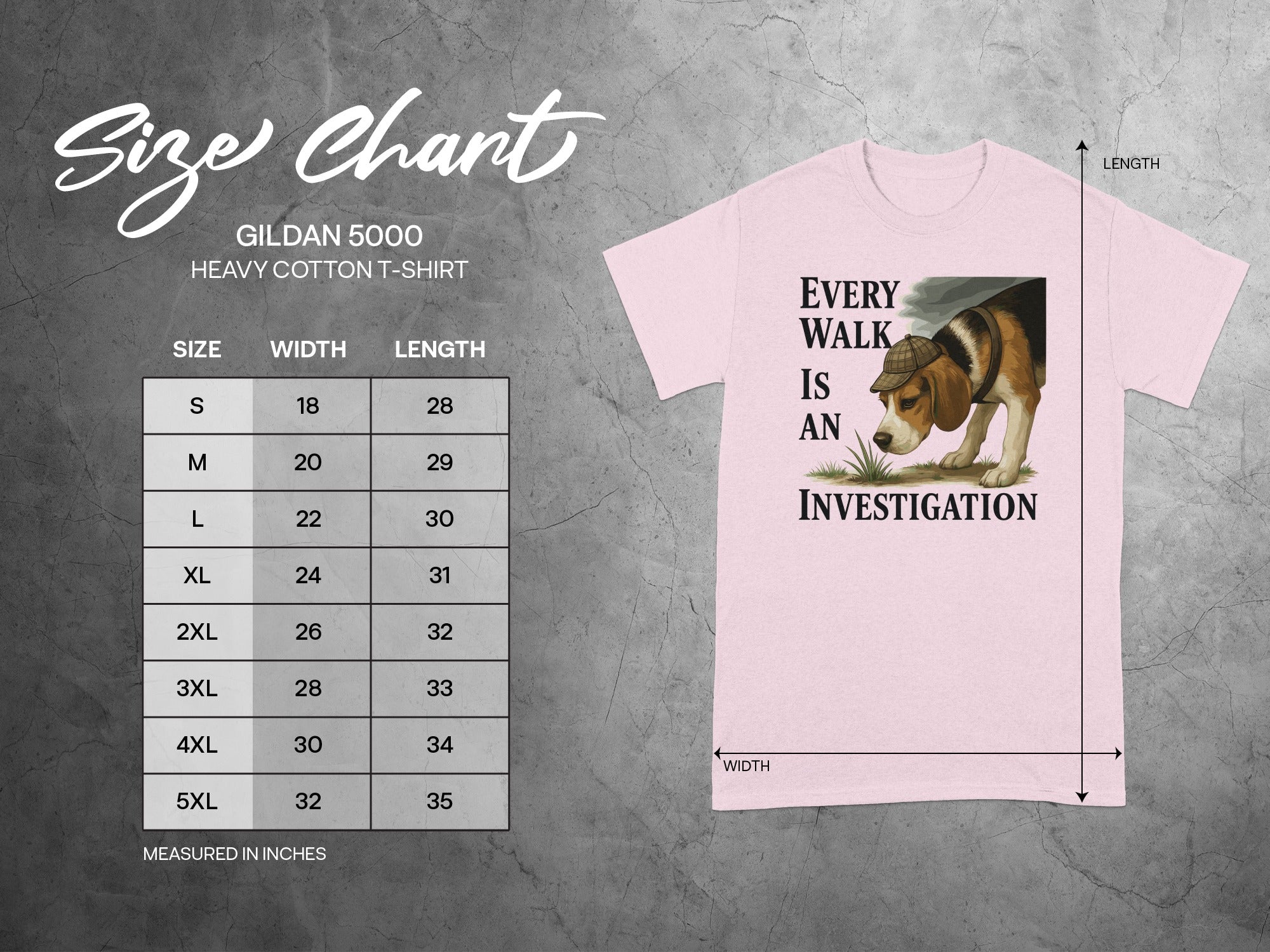 GILDAN 5000 Every Walk Is An Investigation Beagle product type