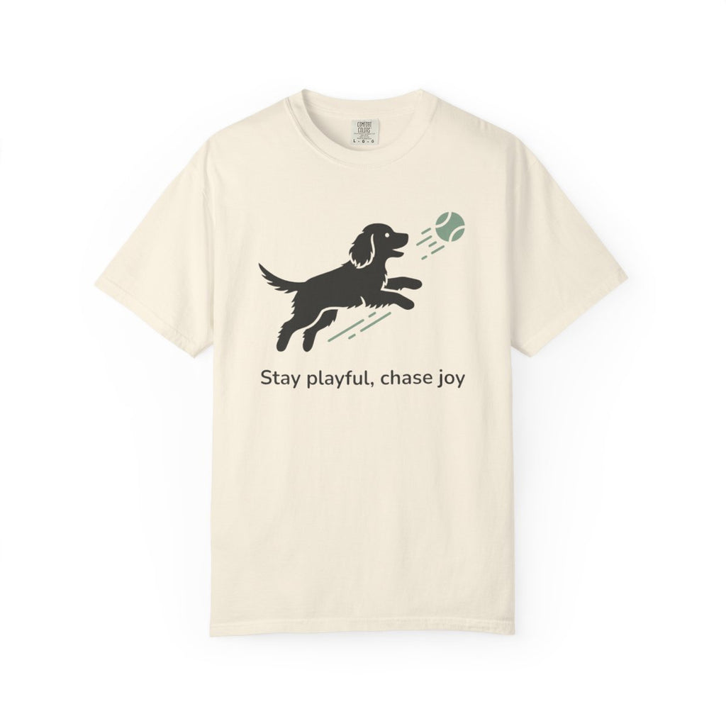 Stay playful chase joy dog graphic t-shirt product