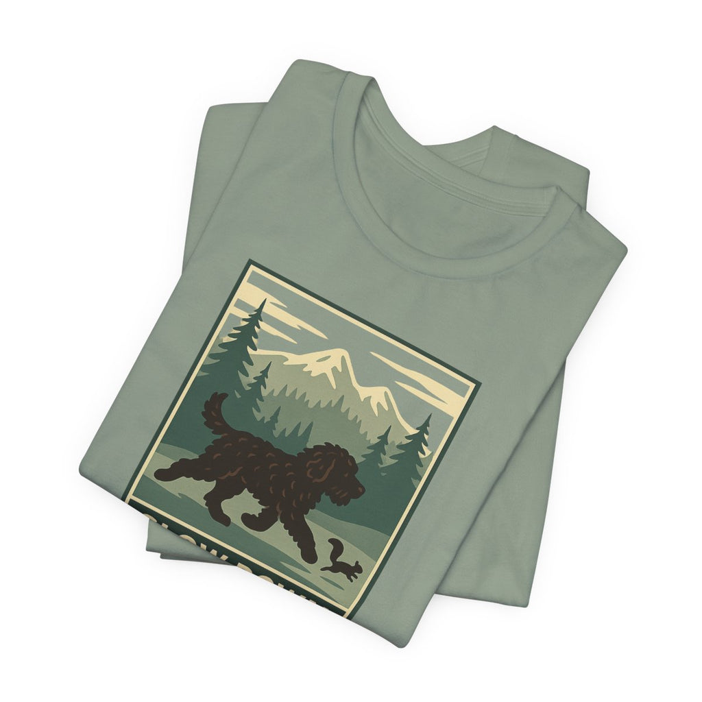 Barbet Slow Down. Chase Squirrels. Tee
