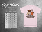 Size chart for Gildan 5000 heavy cotton t-shirt, showing width and length measurements.