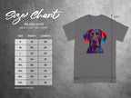 Colorful Geometric Dog Design T-shirt for Pet Lovers
