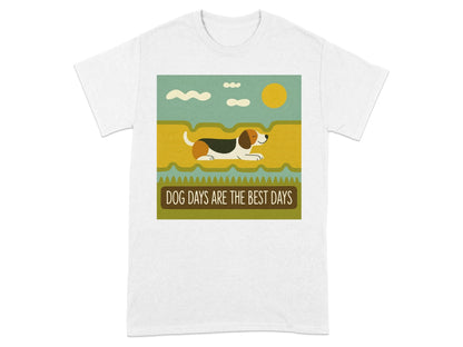 Dog Days Are The Best Days Beagle T-Shirt White T-shirt