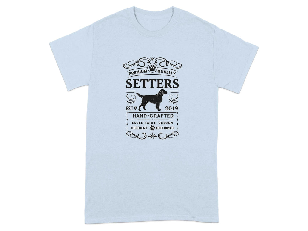 Premium Quality Setters Hand-Crafted T-Shirt Light Blue T-shirt