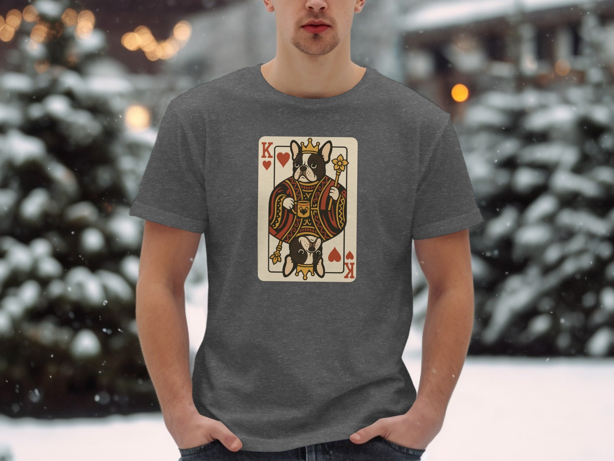 Unique King of Hearts Graphic T-Shirt for Casual Style