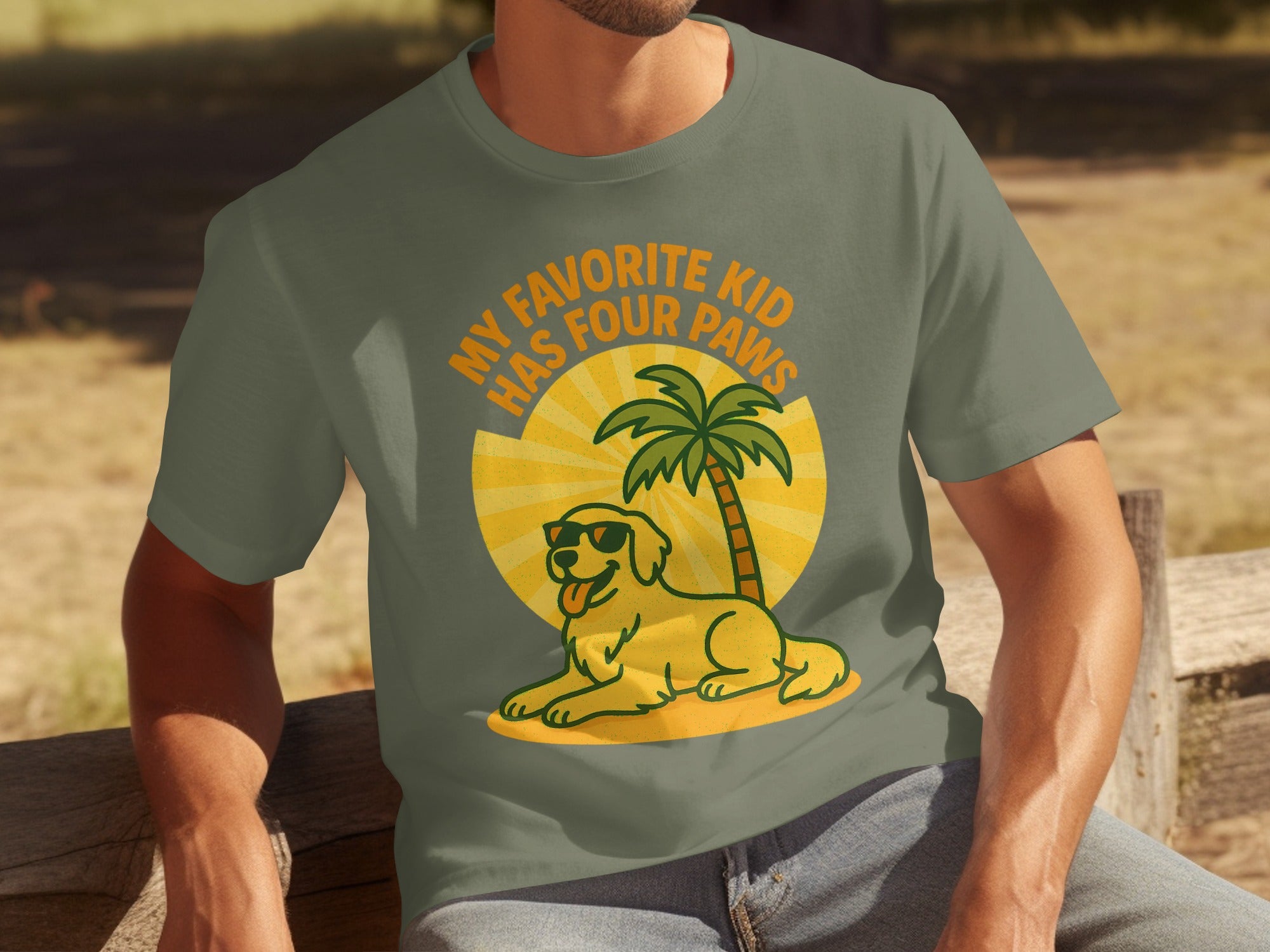 My Favorite Kid Has Four Paws Graphic Shirt product