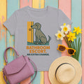 Weimaraner Bathroom Escort Tee in Athletic Heather