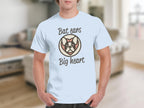 Bat Ears Big Heart Graphic Dog Illustration Shirt