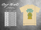 Easily Distracted By Dogs Funny Graphic T-shirt
