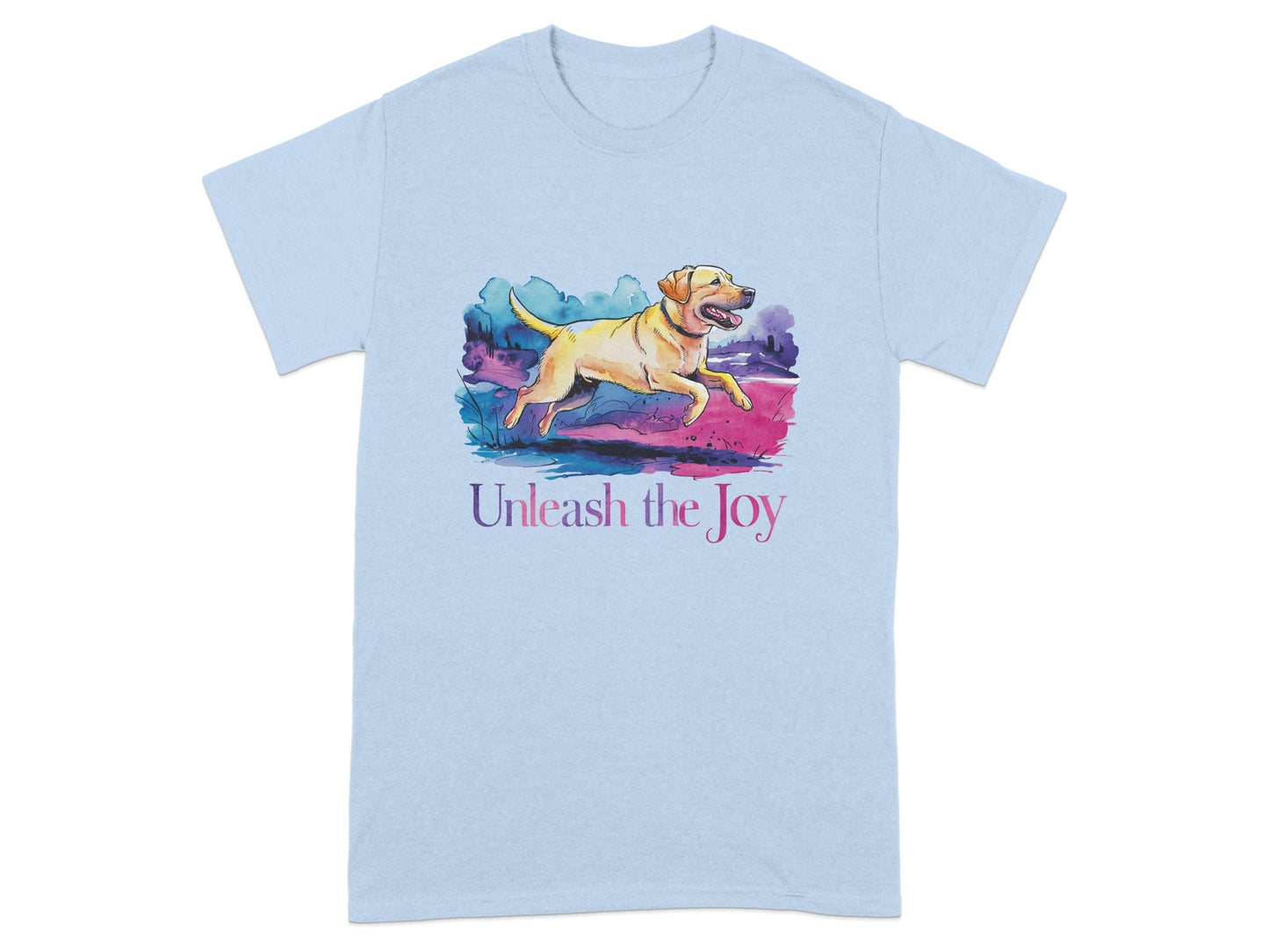 Unleash the Joy Running Dog Graphic T-shirt product