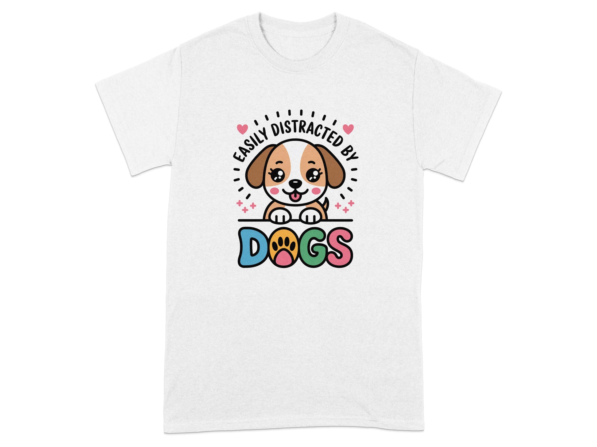 Easily Distracted by Dogs Cute T Shirt product type