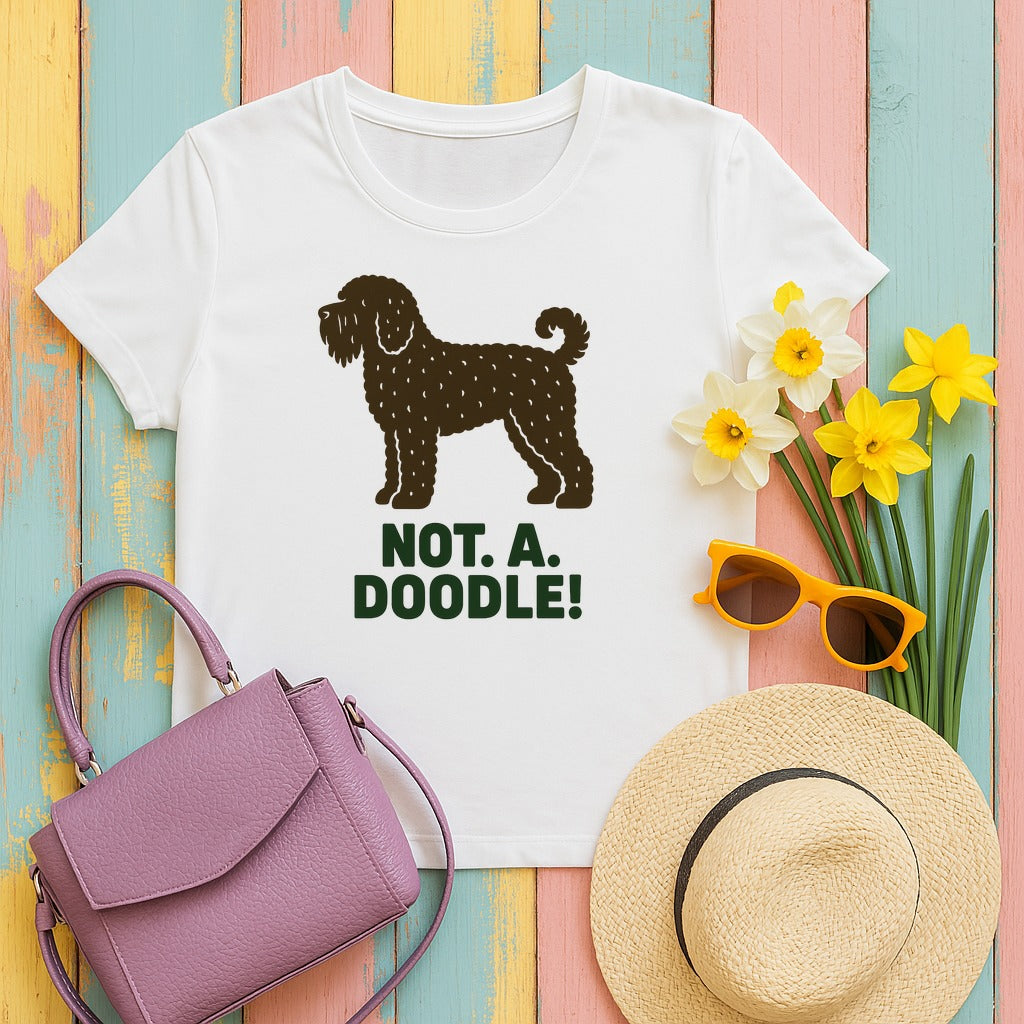 Barbet Not. A. Doodle! Tee in White
