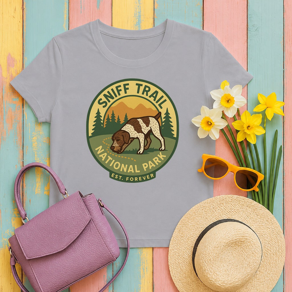 GWP Sniff Trail National Park Tee in Athletic Heather