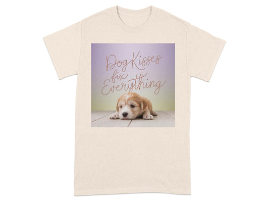 Dog Kisses Fix Everything Inspirational Shirt product