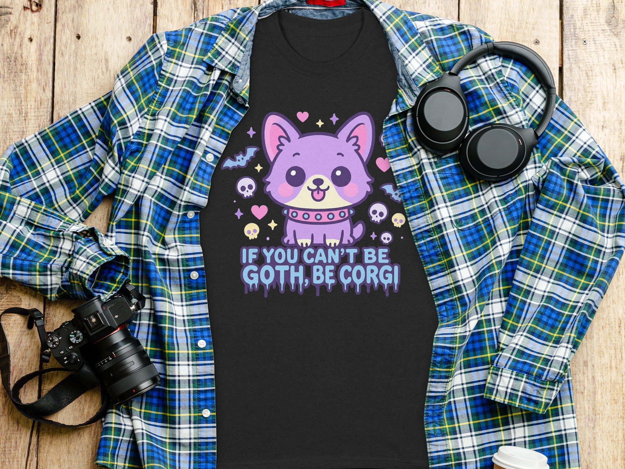 If You Can't Be Goth Be Corgi T-shirt